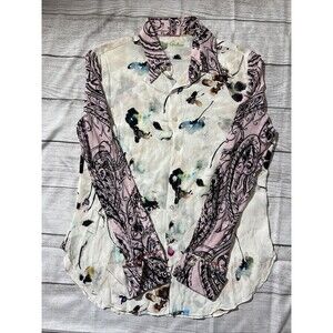 Robert Graham Silk Blouse Abstract Print Women’s Size M